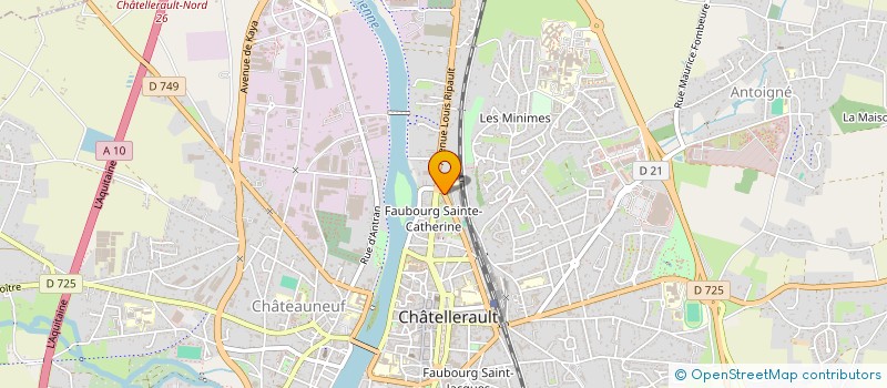 localisation de l'entreprise MONSIEUR ABDOULGADRY KEITA  CHATELLERAULT