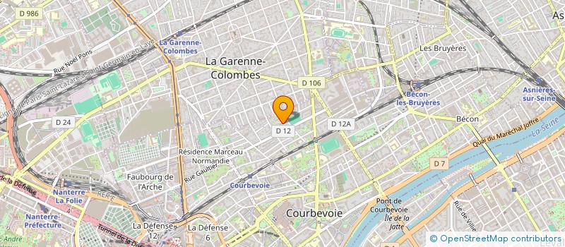 localisation de l'entreprise MONSIEUR ABDOULKADER SAIDOU à COURBEVOIE