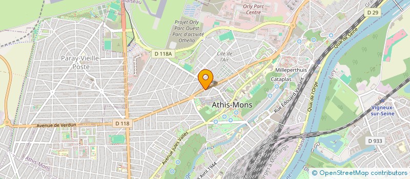 localisation de l'entreprise MONSIEUR ABDOULLAH ALY à ATHIS-MONS