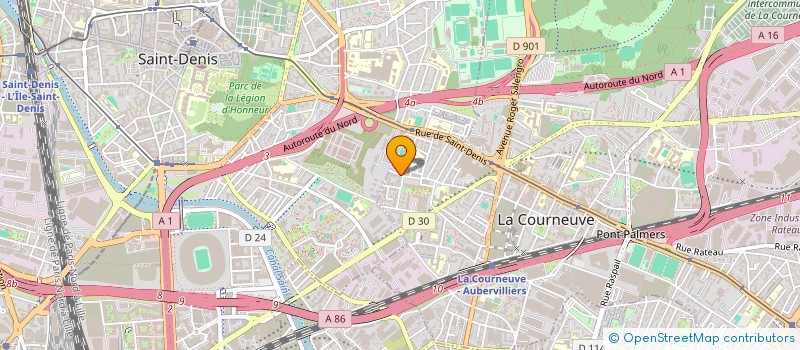 localisation de l'entreprise MONSIEUR ABDOULLAH BALDE à LA COURNEUVE