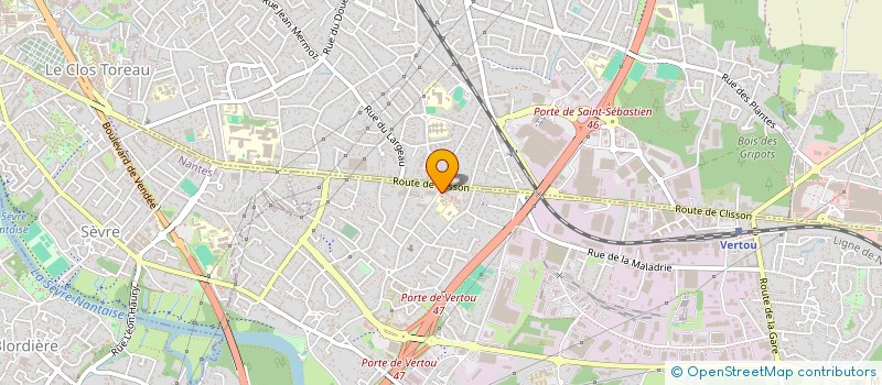 localisation de l'entreprise MONSIEUR ABDOULMALIK ALBASTOV à VERTOU