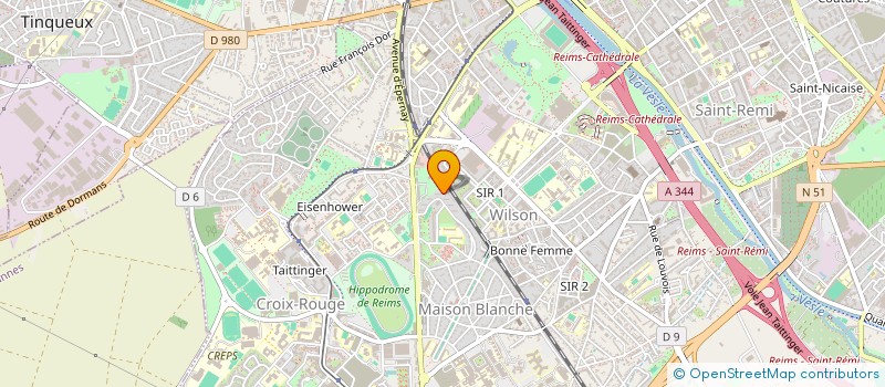 localisation de l'entreprise MONSIEUR ABDOULVAGID VAGABOV  REIMS