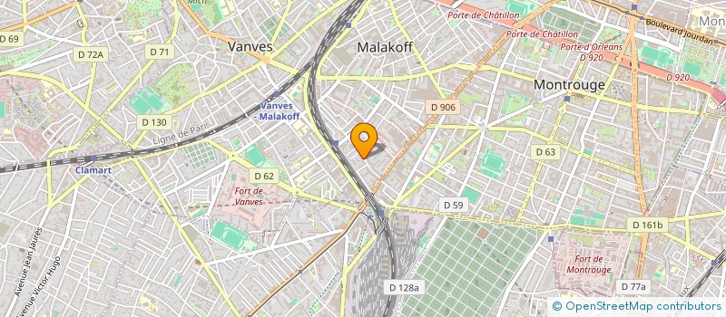 localisation de l'entreprise MONSIEUR ABDOURAHAMANE BAH  MALAKOFF