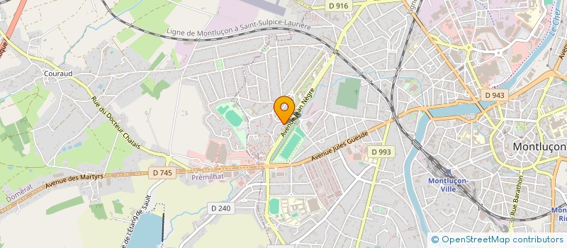 localisation de l'entreprise MONSIEUR ABDOURAHAMANE BAOU  MONTLUCON