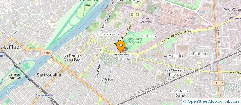 localisation de l'entreprise MONSIEUR ABDOURAHAMANE DIALLO  SARTROUVILLE