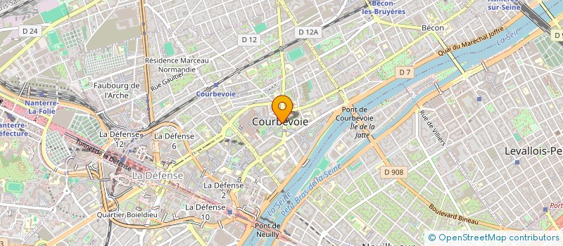 localisation de l'entreprise MONSIEUR ABDOURAHAMANE SAKHO BIBA à COURBEVOIE