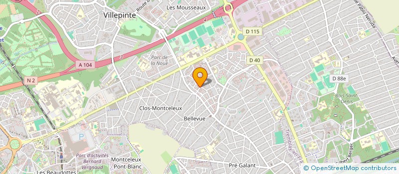 localisation de l'entreprise MONSIEUR ABDOURAHMANE ABERKANE à VILLEPINTE