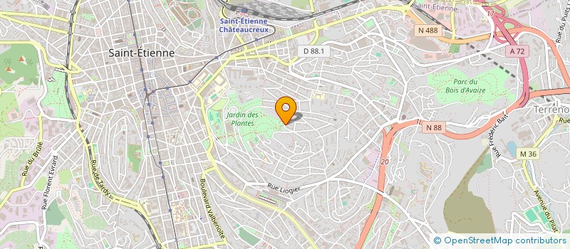 localisation de l'entreprise MONSIEUR ABDOURAHMANE BALDE  SAINT-ETIENNE