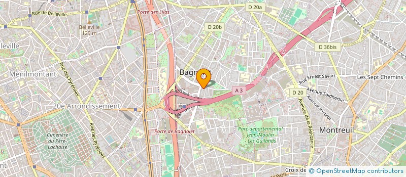 localisation de l'entreprise MONSIEUR ABDOURAHMANE DIAKHATE  BAGNOLET