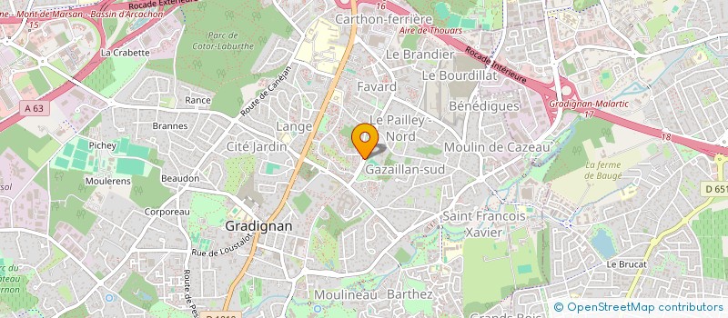 localisation de l'entreprise MONSIEUR ABDOURAHMANE SY  GRADIGNAN