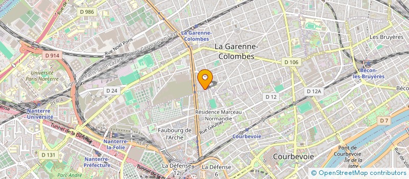 localisation de l'entreprise MONSIEUR ABDOURAOUF DAOUD RIDHOI à LA GARENNE-COLOMBES