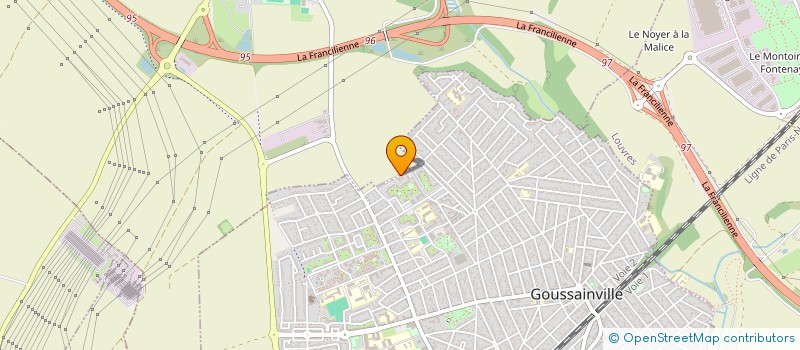 localisation de l'entreprise MONSIEUR ABDRAHAMANE BAH  GOUSSAINVILLE