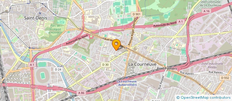 localisation de l'entreprise MONSIEUR ABDRAHAME SOUMARE à LA COURNEUVE