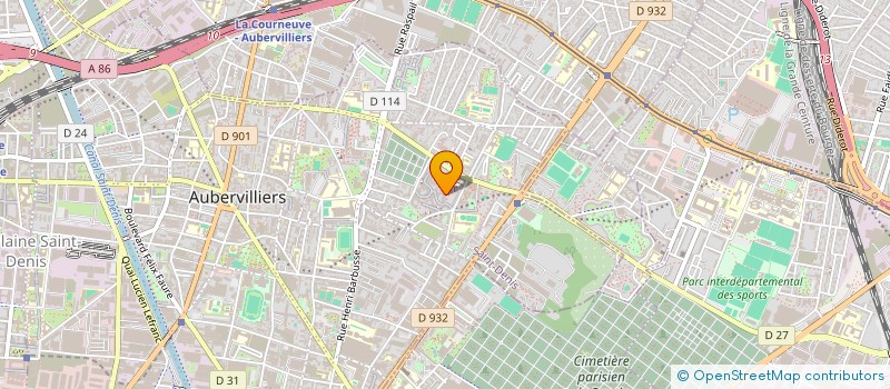 localisation de l'entreprise MONSIEUR ABDRAHMAN ASAAD AIDAM  AUBERVILLIERS