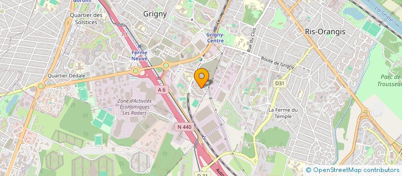 localisation de l'entreprise MONSIEUR ABDRAMANE KONE à GRIGNY