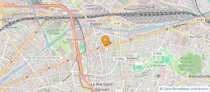 localisation de l'entreprise MONSIEUR ABDUL ALAM à PANTIN