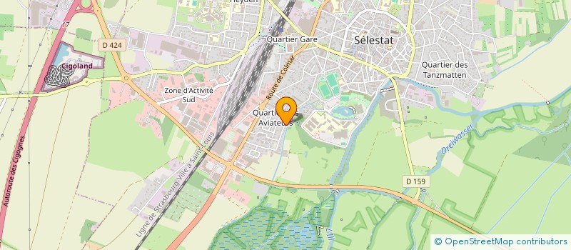 localisation de l'entreprise MONSIEUR ABDUL ALI PANAHI  SELESTAT