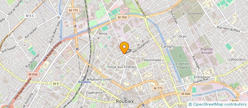 localisation de l'entreprise MONSIEUR ABDUL ALNAASAN  ROUBAIX