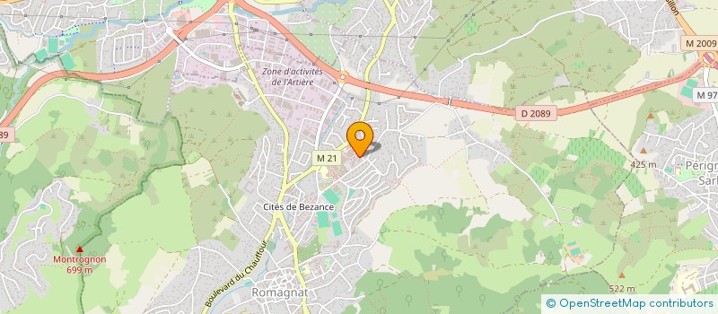 localisation de l'entreprise MONSIEUR ABDUL AMIRI  ROMAGNAT