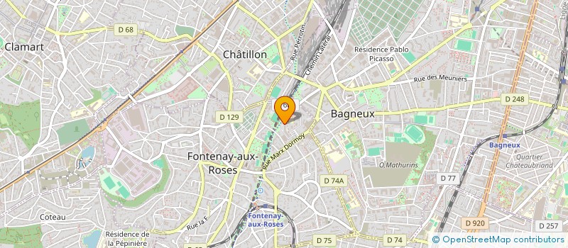 localisation de l'entreprise MONSIEUR ABDUL-AZIZ YAYE à FONTENAY-AUX-ROSES