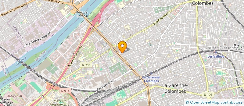 localisation de l'entreprise MONSIEUR ABDUL DIALLO à COLOMBES