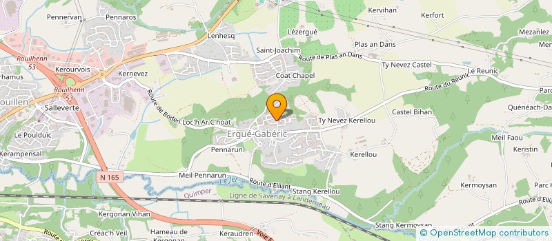 localisation de l'entreprise MONSIEUR ABDUL DOUMBIA  ERGUE-GABERIC