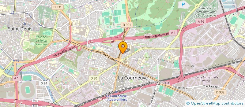 localisation de l'entreprise MONSIEUR ABDUL GONI MOHAMMED à LA COURNEUVE