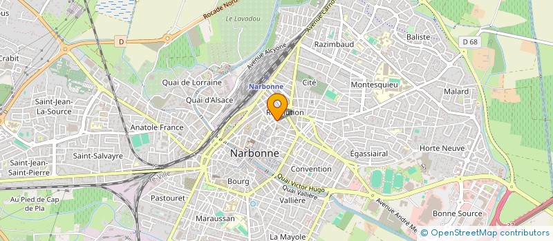 localisation de l'entreprise MONSIEUR ABDUL JAAN  NARBONNE