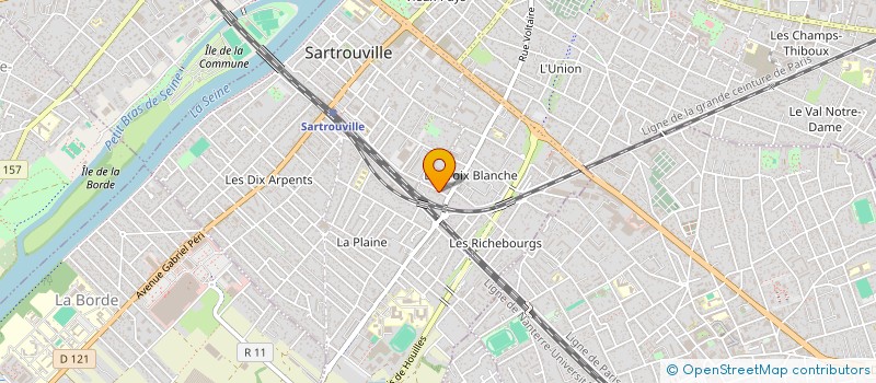 localisation de l'entreprise MONSIEUR ABDUL MALIK KHAN  SARTROUVILLE