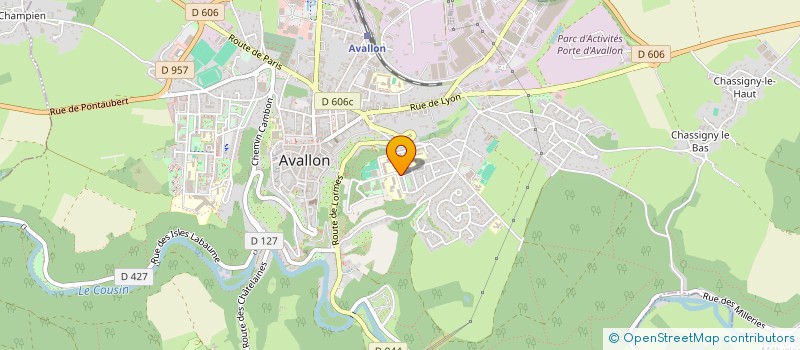 localisation de l'entreprise MONSIEUR ABDUL MIAKHIL  AVALLON