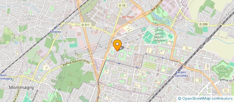 localisation de l'entreprise MONSIEUR ABDUL-MUHAIMIN SHAHALOM  SARCELLES