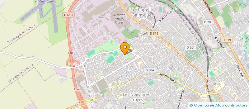 localisation de l'entreprise MONSIEUR ABDUL NASIRI  LA CHAPELLE-SAINT-LUC