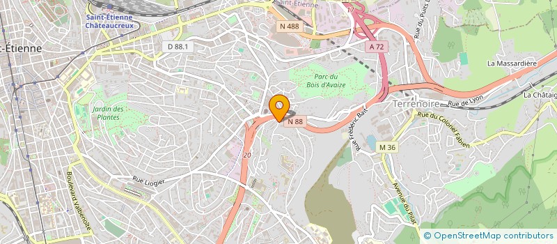 localisation de l'entreprise MONSIEUR ABDUL NIKZADA  SAINT-ETIENNE