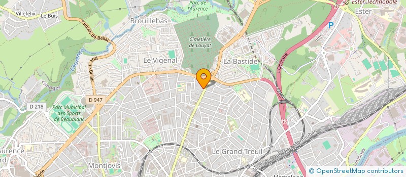 localisation de l'entreprise MONSIEUR ABDUL QADER NOORZAI à LIMOGES