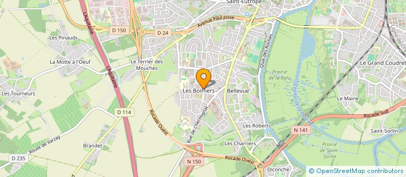 localisation de l'entreprise MONSIEUR ABDUL SIDIQI  SAINTES