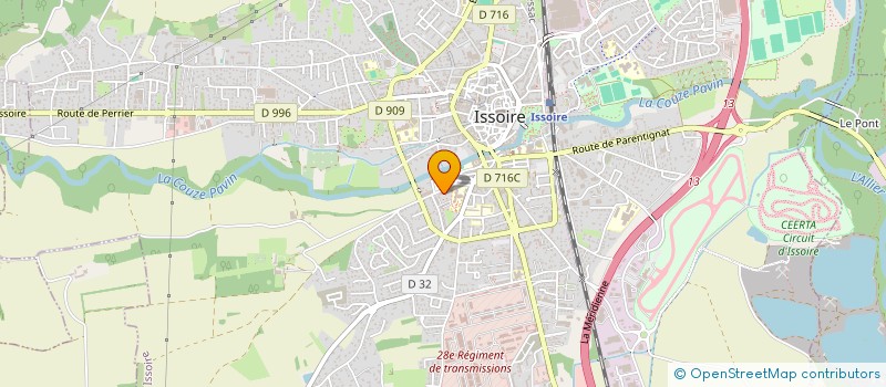 localisation de l'entreprise MONSIEUR ABDUL ZAHEDI  ISSOIRE