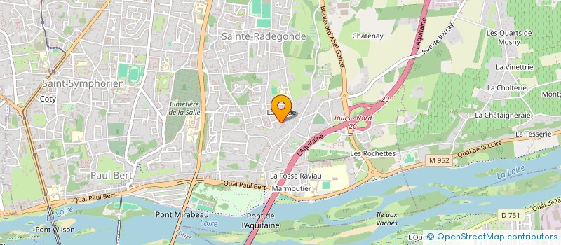 localisation de l'entreprise MONSIEUR ABDULBEK SADOULAYEV  TOURS