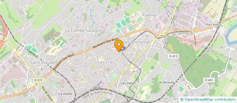 localisation de l'entreprise MONSIEUR ABDULCADIR JEILANI HASSAN  BESANCON