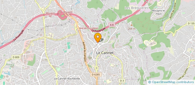 localisation de l'entreprise MONSIEUR ABDULFETAH AMIN à LE CANNET