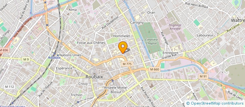 localisation de l'entreprise MONSIEUR ABDULHADI ALIBRAHIM  ROUBAIX