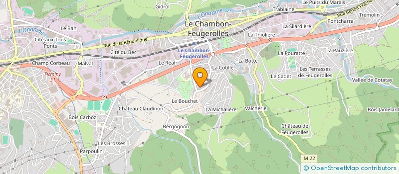 localisation de l'entreprise MONSIEUR ABDULKERIM AKGUL  LE CHAMBON-FEUGEROLLES