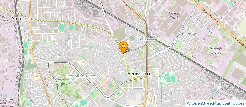 localisation de l'entreprise MONSIEUR ABDULLAH BOZKURT  VENISSIEUX