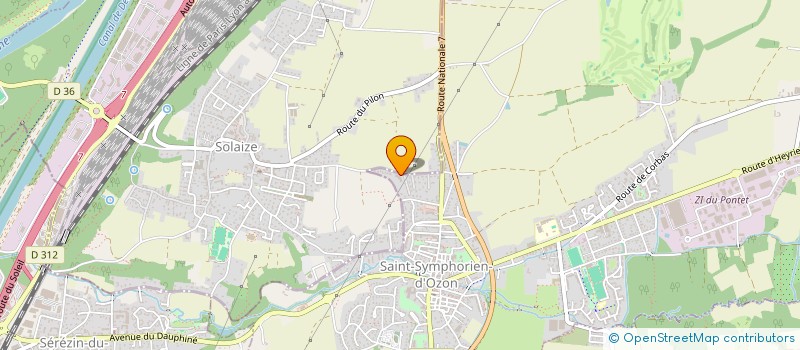 localisation de l'entreprise MONSIEUR ABDULLAH DENIZ  SAINT SYMPHORIEN D'OZON