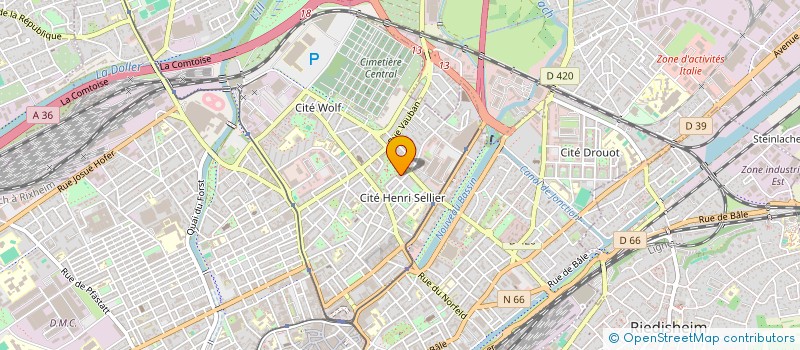 localisation de l'entreprise MONSIEUR ABDULLAH KUM  MULHOUSE