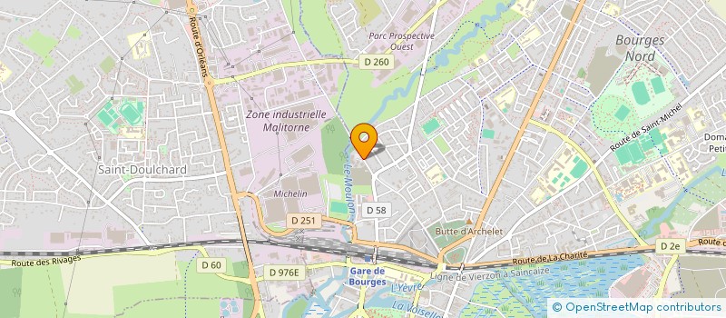 localisation de l'entreprise MONSIEUR ABDULLAH MIAKHAIL  BOURGES