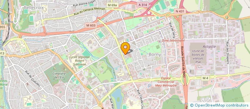 localisation de l'entreprise MONSIEUR ABDULLAH MOHAMMAD POPAL  METZ