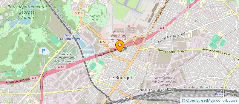 localisation de l'entreprise MONSIEUR ABDULLAH NOORZAI à LE BOURGET