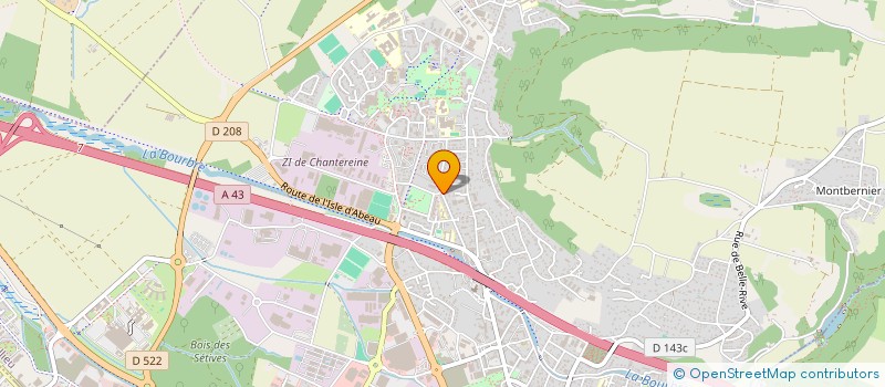 localisation de l'entreprise MONSIEUR ABDULLAH SIMSEK  BOURGOIN-JALLIEU