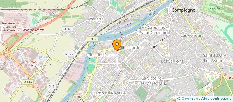 localisation de l'entreprise MONSIEUR ABDURRAHIM CINAR  COMPIEGNE