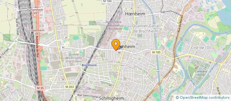 localisation de l'entreprise MONSIEUR ABED LOUKILI  BISCHHEIM